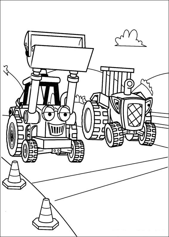 bob der baumeister fahrzeuge malvorlagen Coloring and
